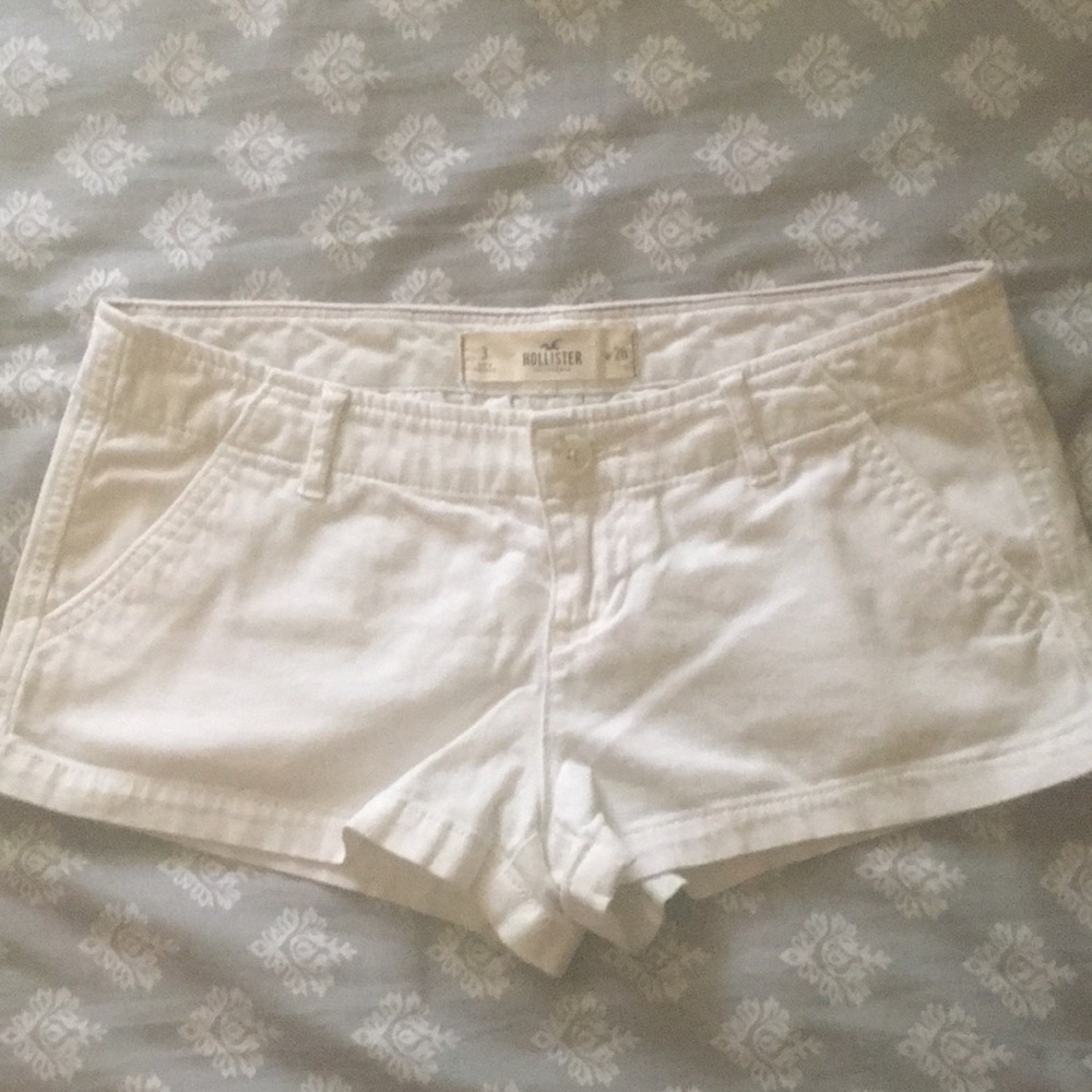 white Holister shorts